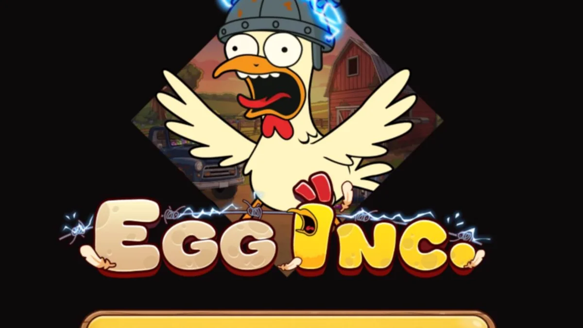 Tampilan layar permainan slot Egg Inc. di perangkat mobile